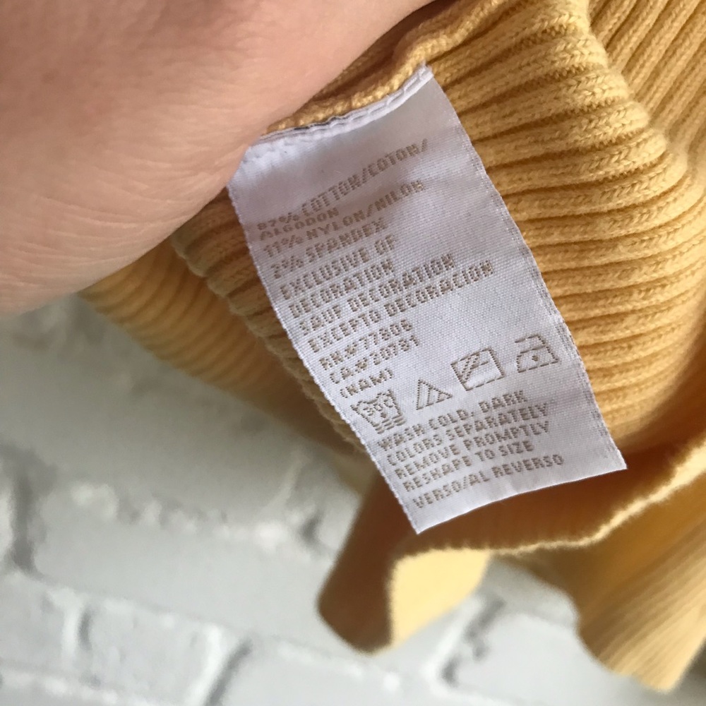 Y2K Vintage Tommy Hilfiger / Yellow Turtleneck / L - Picture 10 of 10